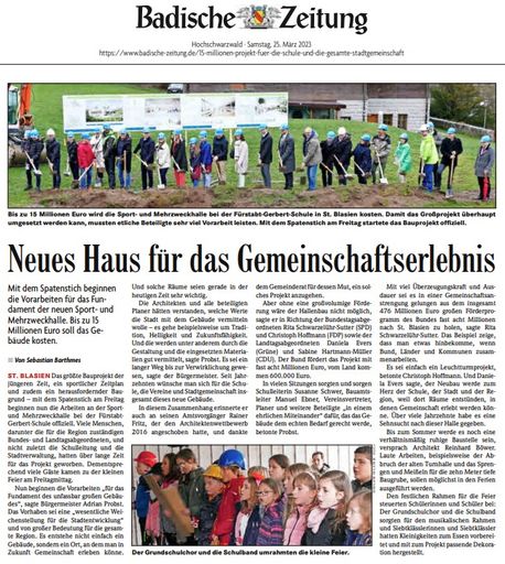 Spatenstich Artikel 