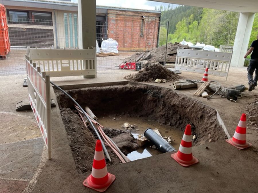 Spatenstich für den Neubau der Spor- und Mehrzweckhalle an der Fürstabt-Gerbert-Schule