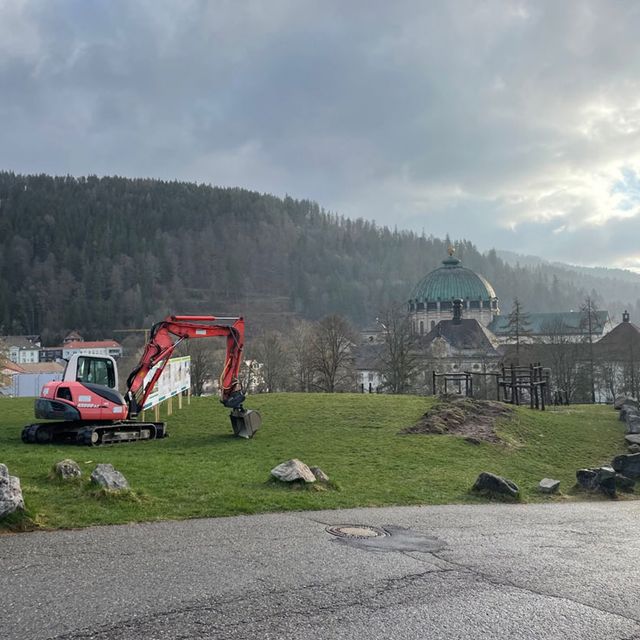 Spatenstich für den Neubau der Spor- und Mehrzweckhalle an der Fürstabt-Gerbert-Schule