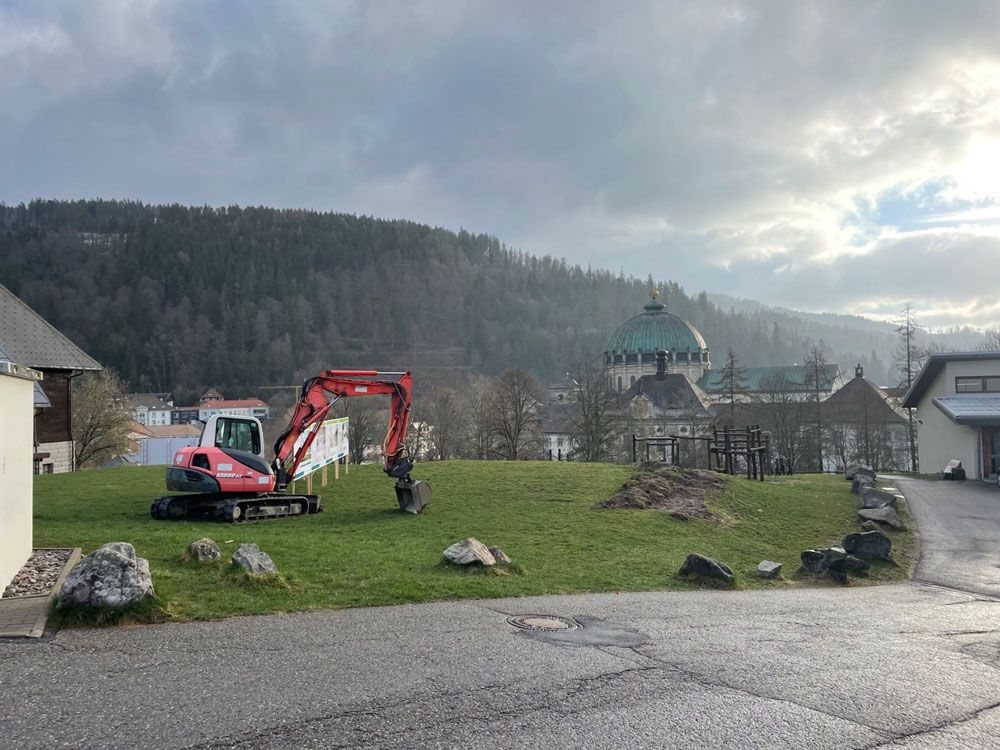 Spatenstich für den Neubau der Spor- und Mehrzweckhalle an der Fürstabt-Gerbert-Schule