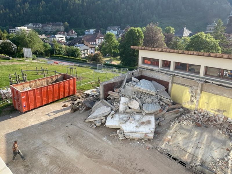 Spatenstich für den Neubau der Spor- und Mehrzweckhalle an der Fürstabt-Gerbert-Schule