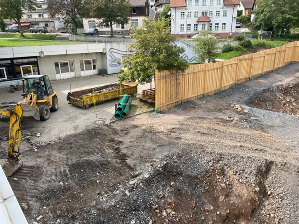 Spatenstich für den Neubau der Spor- und Mehrzweckhalle an der Fürstabt-Gerbert-Schule