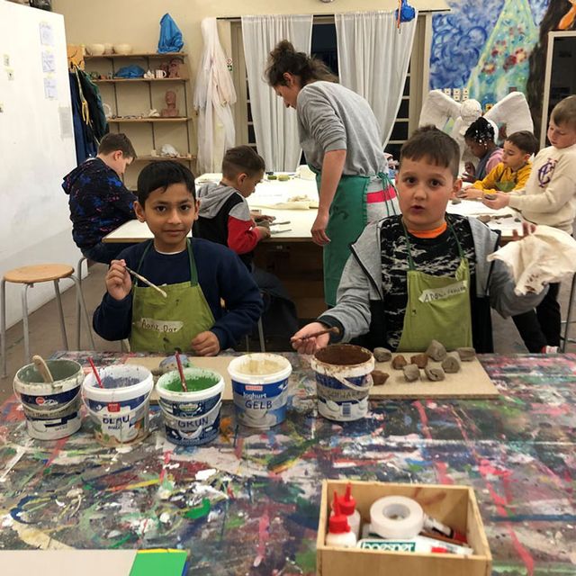 Besuch in der Kunstwerkstatt