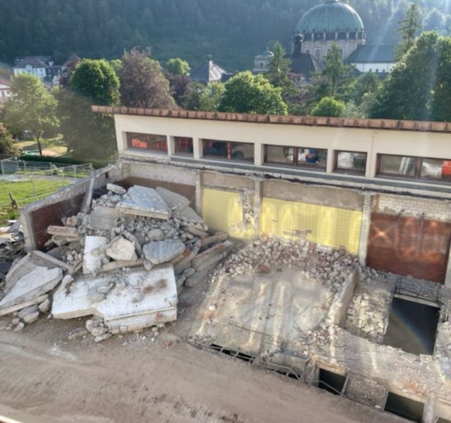 Spatenstich für den Neubau der Spor- und Mehrzweckhalle an der Fürstabt-Gerbert-Schule