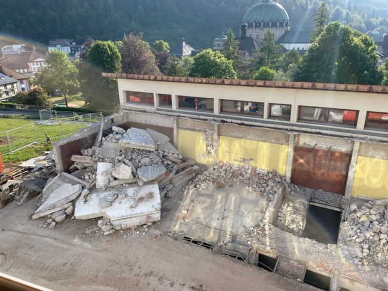 Spatenstich für den Neubau der Spor- und Mehrzweckhalle an der Fürstabt-Gerbert-Schule