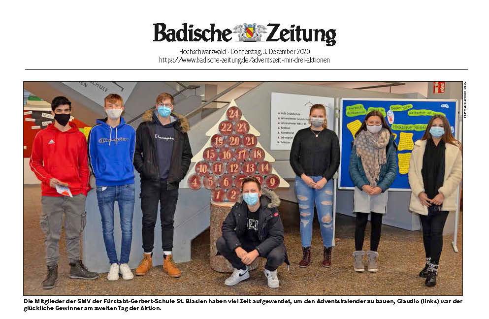 Adventsaktion Badische Zeitung